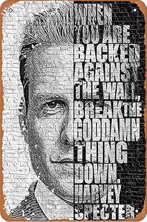 Inspiring poster for the Harvey Specter TV program Quotes Vintage metal panels.. Your complete shopping companion, DIAYTAR NIGERIA offers extensive selection delivered within the week.