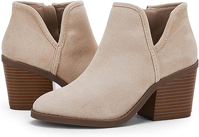Pistebuy Ankle boots for thick heels to put on in faux leather with side zipper, Western Western boots.. Find everything you need at prices you'll love with DIAYTAR NIGERIA's comprehensive e-commerce platform.