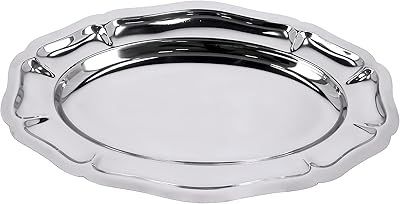 Royalford salad tray 35 cm in stainless steel RF11635 light and safe for food | Elegant body with a reflective finish and a robust design | Ideal for serving food | money.. More than a store — DIAYTAR Nigeria is your shopping partner.