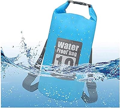 Waterproof dry backpack for kayaking, travel, boating, swimming, water sports, 10 l waterproof floating storage bag for campsite, fishing, kayak, hiking, beach, blue.. DIAYTAR NIGERIA: Where every purchase is affordable and delivery is always within a week.