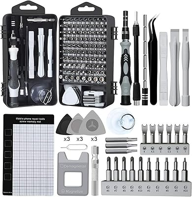 Precision screwdriver game 138 in 1, Kit of professional repair tools with case for pc, computer, mobile, laptop, glasses, watches, electronic devices, cameras, toys.. DIAYTAR NIGERIA: Where shopping is easy, prices are low, and delivery is just days away.