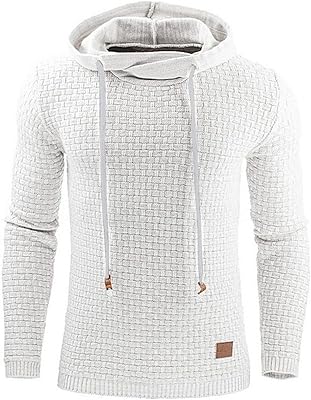 Zokiva Hoodie and Sweatshirts for Men, Autumn Men Hooded Hooded Hooded Sweatshirts Coats For Men Sports clothes relaxed Streetwear Branded clothes (Color: White, Size: XXXL).. Unlock access to a wide range of products with DIAYTAR NIGERIA's affordable e-commerce platform.