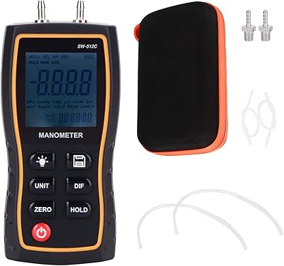 Digital differential pressure gauge ± 103.42 kpa air and gas pressure tester portable differential manometer on large LCD screen.. DIAYTAR NIGERIA transforms dreams into deliveries with our affordable prices and 5-8 day shipping.