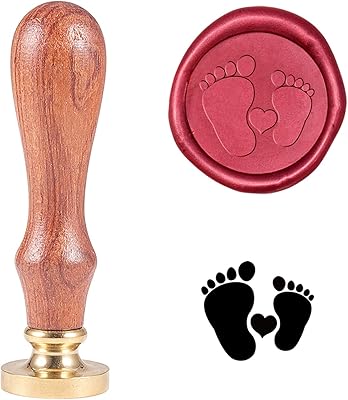 BH PANDA HOLE TAMPON OF Vintage retro wax for baby feet for envelopes decorations, invitations to a prenatal party, wine bottle, gift packaging, greeting cards, greeting cards.. Need it fast? DIAYTAR Nigeria ships in just 5 to 8 days nationwide.