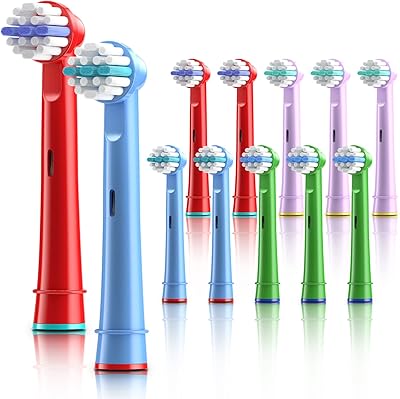 Thisung children's spare toothbrush heads-12 package, compatible with the oral-B electric toothbrush, professional precision cleaning for efficient oral care.. DIAYTAR NIGERIA revolutionizes online shopping with competitive prices and reliable 5-8 day delivery.
