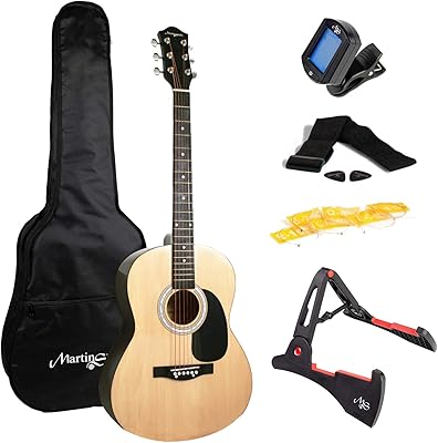 Martin Smith acoustic guitar kit with full -size acoustic guitar, guitar support, guitar tuner, guitar cover, guitar straps, mediators and spare strings.. Experience the joy of discovery with DIAYTAR NIGERIA's vast catalog and nationwide affordable delivery.