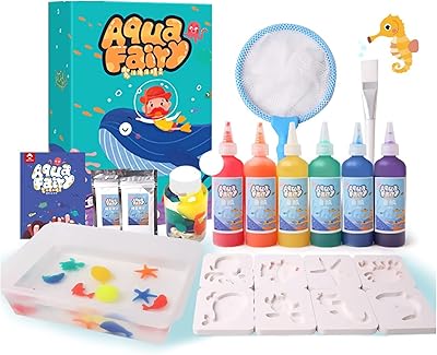 Magic toys in elf pearls, aquatic angel, crystal jelly, ocean fairy, art kit to do yourself, set of water paint done by hand, children's gift.. Shop with confidence at DIAYTAR NIGERIA, Nigeria's premier affordable e-commerce platform.