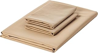 Flat sheet set in cotton percale 180 threads, 3 pieces, size: queen size 240x260 cm + pillowcase 50x75 cm, bronze.. Save time and money with DIAYTAR Nigeria’s online store.