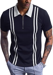 Short -sleeved casual polo shirt for summer men zipper.. DIAYTAR NIGERIA connects your desires with reality through our affordable e-commerce platform and quick delivery.