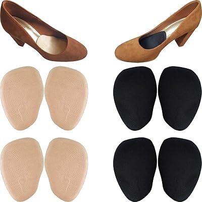 Packaged interior soles with high heeled heems (4 pairs) Daim interior soles for the forefoot and metatarsians for women (beige + black, thick).. Discover endless possibilities with DIAYTAR NIGERIA's extensive product range and affordable shipping.