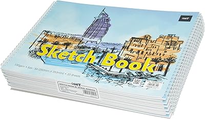 Light drawing book of 12 pieces with white spiral binding, 20 sheets B4 100 g/m2 - Lisksb4201602.. DIAYTAR NIGERIA bridges the gap between desire and affordability with nationwide delivery in under 8 days.