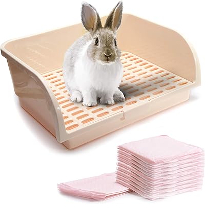 Calpalmy Large litter tray for rabbit with bonus pads, drawer, corner toilet box and larger pet tray for adult guinea pigs, chinchilla, ferret, galesaur, small animals, x-laz size, 10 pads, white.. From kitchen tools to phones — DIAYTAR Nigeria ships it all in a week.