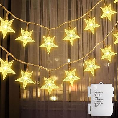 Fairytale bright strip Twinkle star of 6 meters, 40 LED supplied by battery, for interior and exterior decoration of wedding party, warm white (40 LED, 6 meters).. Shop smart with DIAYTAR NIGERIA's vast selection and enjoy affordable shipping in just 5-8 days.