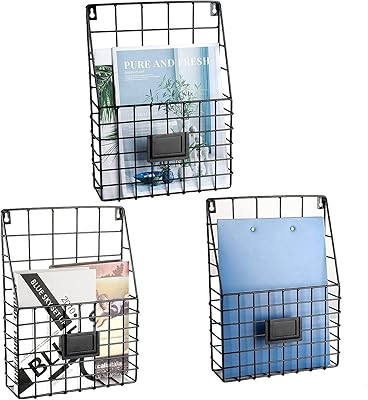 WANTUSI metal metal wall holder, wall storage support for files, newspapers and magazines with cards slit for the office, organizer, black.. DIAYTAR NIGERIA stands as your affordable shopping ally with nationwide delivery in just 5-8 days.