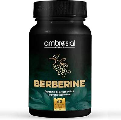 Ambrocial Berberine Supplement - Berberine 500 mg promotes a healthy heart function and supports blood sugar, 60 vegetarian capsules.. Discover endless shopping possibilities at DIAYTAR NIGERIA, with budget-friendly prices and reliable delivery.