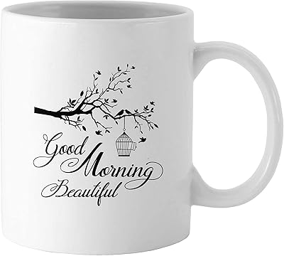 Beautiful coffee cup printed with quote from hello ceramic tea.. DIAYTAR NIGERIA redefines convenience with our vast product selection and swift nationwide delivery.