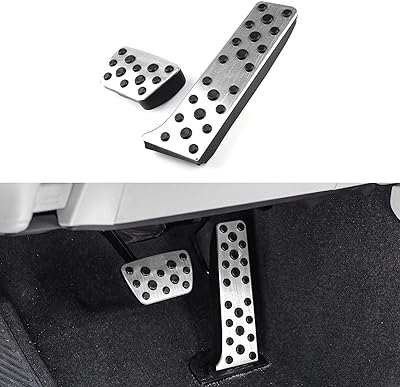 Non-slip lid of automatic transmission brake pedal Spotream without drilling, non-slip aluminum gas accelerator for Toyota Camry 2018-2023, Avalon Rav4 2020-2023, Highlander 2022, Sienna Venza 2021-2023 (Silver).. DIAYTAR NIGERIA: Making quality accessible to all Nigerians with affordable prices and quick delivery.