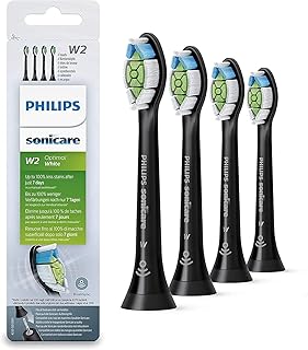 Philips Sonicare Optimal Whitening Black Sync Philips Sonicare Heads (compatible with all Philips Sonicare handles), pack of 4.. DIAYTAR NIGERIA: Where every purchase is affordable and delivery is always within a week.