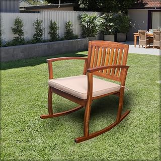 Yatai modern wooden rocking chair with seat cushions, leisure breastfeeding chair, porch, study room.. DIAYTAR NIGERIA: Nigeria's answer to affordable online shopping with reliable 5-8 day delivery guarantee.