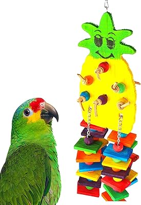 Large toy for bitsari pineapple wooden bird - parrot cage, gray mazen gray parrot, supplies for African parrot, large knots, Amazon parrot skin blocks, wooden wooden toy.. Shop smarter with DIAYTAR NIGERIA's vast product range and budget-friendly delivery within the week.