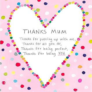 Mother's Day card, with love, emotional rescue, 15.5 cm x 15.5 cm.. Shop smart with DIAYTAR NIGERIA, offering a vast product range delivered to your doorstep within a week.