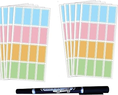160 pieces with Pen -Colors Assorted Stickers Removable Waterproof Nominative self -adhesive labels for children.. DIAYTAR NIGERIA makes quality accessible with our affordable prices and dependable delivery service.