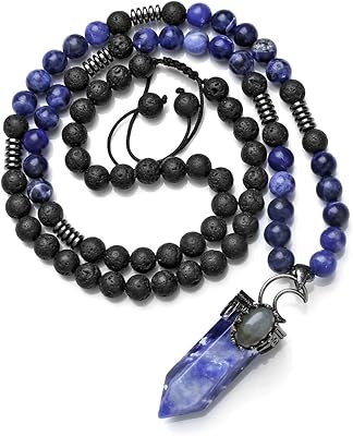Natural stone Crystal of hexagon healing pointed pendant in precious moon precious stones adjustable jewelry adjustable lava pearl necklace for women men.. DIAYTAR NIGERIA connects you with thousands of products at competitive prices, delivered within a week.