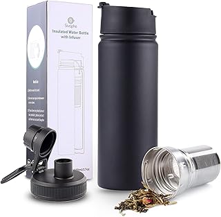 Tea infuser with insulated travel coland in stainless steel 18/8 removable, black.. Experience retail convenience with DIAYTAR NIGERIA's comprehensive platform and 5-8 day nationwide shipping.