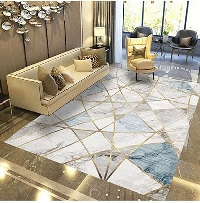 C&C Home floor mat with simple and modern European geometric pattern for living room and bedroom, non -slip carpet, size 120 x 160 cm.. From household needs to gadgets, DIAYTAR Nigeria has it all.