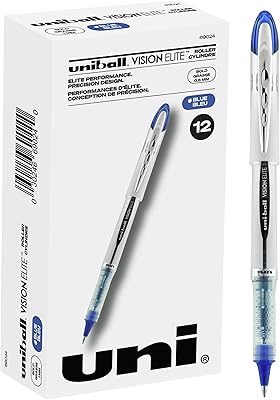 UNI-BLOOK VISION ELITE WITH A Large Pointe, 0.8 mm, Blue, Package of 12.. DIAYTAR NIGERIA revolutionizes online shopping with competitive prices and reliable 5-8 day delivery.