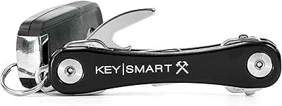 Keysmart Rugged-Multi-tool keychain with spaler and pocket clip (up to 14 keys, black).. DIAYTAR NIGERIA revolutionizes online shopping with competitive prices and reliable 5-8 day delivery.
