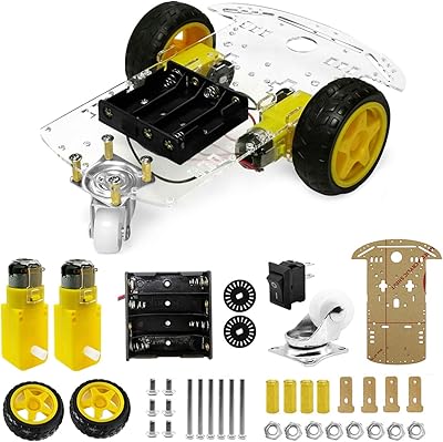 DIY DIY DIY DIY DIY car body kit with speed encoder, wheels and battery box (2 wheels).. Why shop anywhere else? DIAYTAR Nigeria has it all and delivers fast.