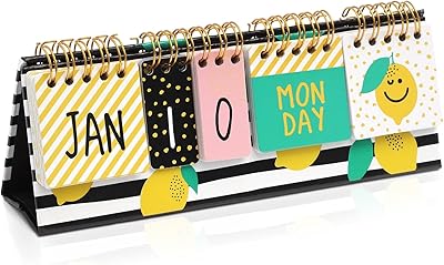 Perpetual folding calendar lemon office interior decoration.. Order today, receive in days — DIAYTAR Nigeria makes it possible.