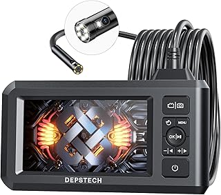 Double objective endoscope deeply point, inspection camera digital endoscope 1080p with 7.9 mm waterproof IP67 camera, sewer camera with LCD screen 4.3 ", 7 LED, 16.5-foot semi-rigid cable, 32 GB card.. DIAYTAR NIGERIA: Where shopping is easy, prices are low, and delivery is just days away.