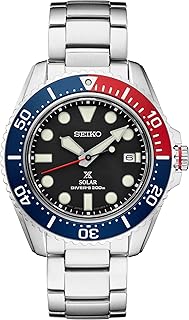 Various solar watch of prospex, stainless steel bezel blue and red SNE591, silver, diver, silver, diver.. You choose it, we deliver it — DIAYTAR Nigeria makes shopping easy.