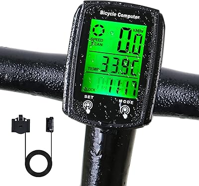 MPH km/h digital cycling computer LCD Backlight Bike Speeding Speed ​​Multifunction Odometer Automatic Awakening Bike Computer.. No more overpriced stores — DIAYTAR Nigeria brings the best to your door.