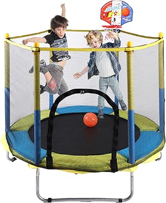 Trampoline 2 in 1 with basket ring for children in full.. DIAYTAR NIGERIA: Where every Nigerian finds affordable products delivered within the week.