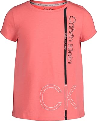 T-shirt Calvin Klein Short sleeve Performance, Round Col and Brand Logo, Rose Jolt, Size XL16.. Experience the ease of modern shopping with DIAYTAR NIGERIA's diverse marketplace delivered promptly.