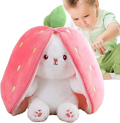 Rabbit toy with hide and seek - Reversible plush rabbit on the theme of fruit | Easter rabbit toy toy in plush, basket.. Big selection, small prices — shop now on DIAYTAR Nigeria.