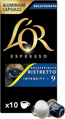 Coffee Espresso Lore - Ristretto Decaf - Core Decafine Collection - Intensity 9 - Saveurs almond paste and citrus - pack of 10 aluminum capsules.. Join millions of satisfied shoppers using DIAYTAR Nigeria every day.
