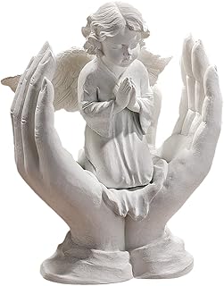 Toscano PD1741 Angel Prayer Statue, 5 ", Polyresin connected in white marble.. DIAYTAR Nigeria: Where affordability meets fast and reliable e-commerce service.