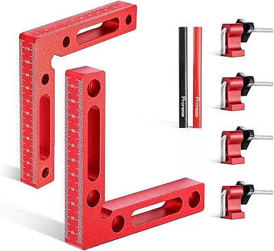 Bronze 2 square pieces of positioning in aluminum alloy at 90 degrees (120 mm/4.7 inches) with 4 sets of tightening blocks, right angle pliers for wood work, frame, cabinets.. Skip the lines and shop online — DIAYTAR Nigeria delivers to your door in days.