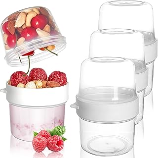 SOMEND LOT OF 4 PERFECT COLLETS Contributes for night oat cereals with lids.. Experience retail therapy without the financial stress at DIAYTAR NIGERIA's affordable e-commerce platform.