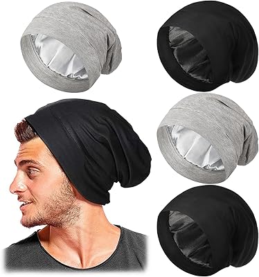 4 pieces night hat doubled in satin for men women adjustable hair nightmake in silk satin gifts for boyfriends, husband, father, father, father, father, father, father.. DIAYTAR NIGERIA combines affordability with convenience, delivering your purchases within 5-8 days.