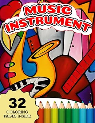 Music instrument 32 pages to color the interior: coloring book for learning instruments.. Get the deals you love and the delivery speed you need at DIAYTAR Nigeria.