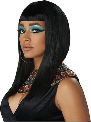 Standard Egyptian Egyptian cutting wig, black, one size.. DIAYTAR NIGERIA transforms desires into deliveries with our affordable prices and dependable shipping.