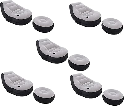 Intex ultra inflatable long chair with cup holder and pouffe ensemble, gray (package of 5).. Shop everything from A to Z on DIAYTAR Nigeria — delivered nationwide.