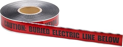 Detectable marking ribbon for underground power lines in mutual polyethylene 17774, 1,000 'length x 2 \ "of width, red.. Shopping made simple with DIAYTAR NIGERIA's vast selection and budget-friendly nationwide delivery.