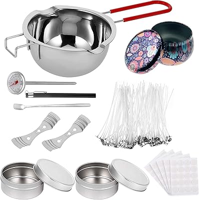 Electfire candle manufacturing kit includes a double-beak bowl, candle wicks, wick stickers,-maker, candle boxes and a thermometer, candle candle kits.. With DIAYTAR Nigeria, your wishlist becomes reality, fast.
