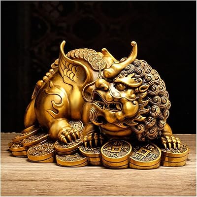 Statue lucky sculpture Pixiu Bureau Living Room Ornaments Collection Decoration.. DIAYTAR NIGERIA connects you with thousands of products at competitive prices, delivered within a week.